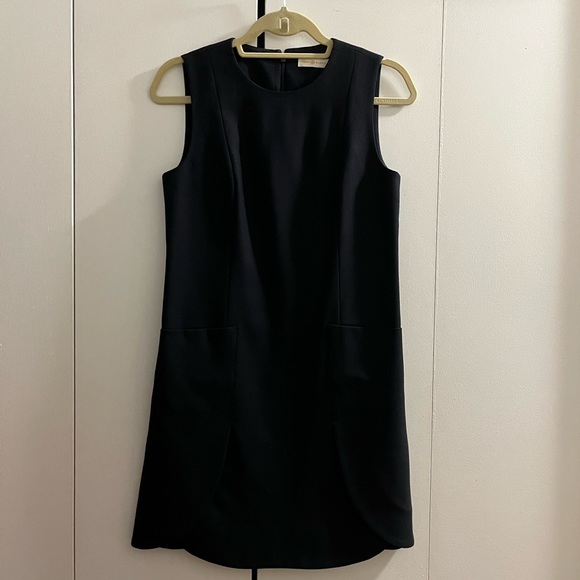 Tory Burch Navy Wool Sleeveless with Pockets - Size 0 - Picture 2 of 5